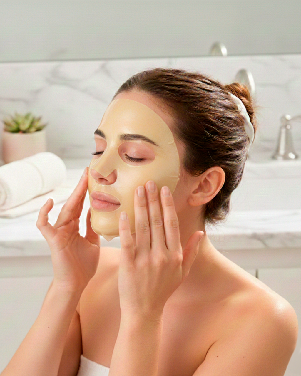 Mascarilla Hidratante Rosa Glow